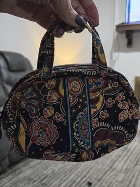 Vera Bradley Small Cosmetic Bag, Kensington Pattern, 8"×5"